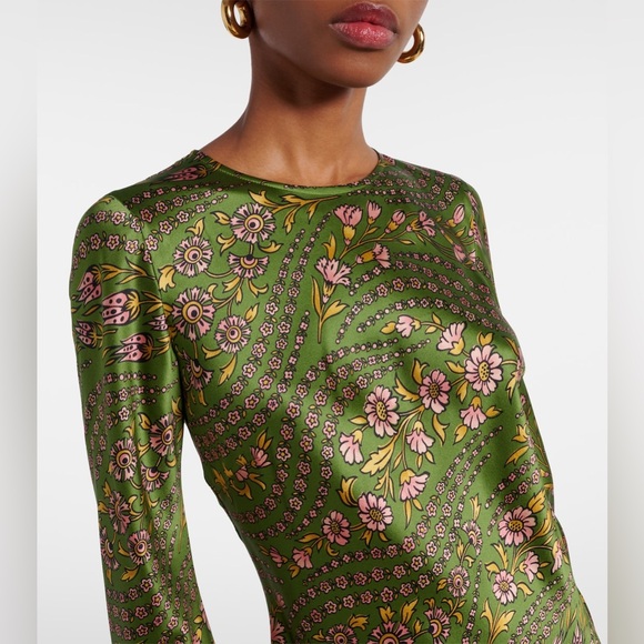 Veronica Beard Gemma Silk-Blend Satin Maxi Dress $698 NEW with tag - Picture 10 of 13